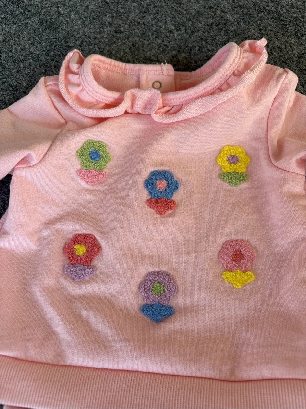 Little Me Pink Infant Bodysuit with Snap Closure